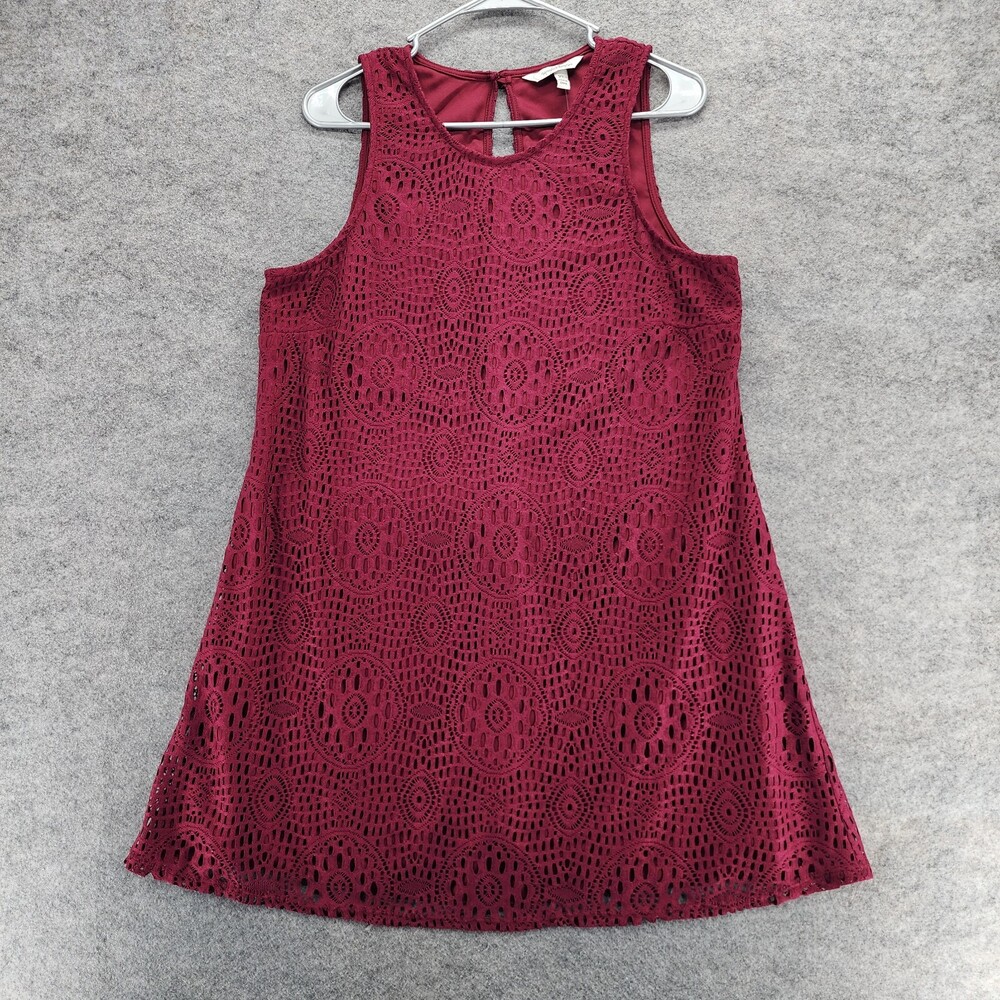 Speechless Dress Womens Extra Large Sleeveless Red